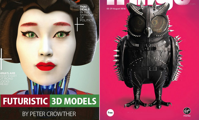 Bright Young and Futuristic - 3D Model Designs by Peter Crowther