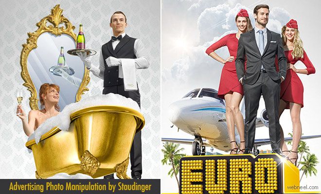 Win a Jackpot Fly to Moon Advertising Photo Manipulation by Staudinger and Mladen Penev