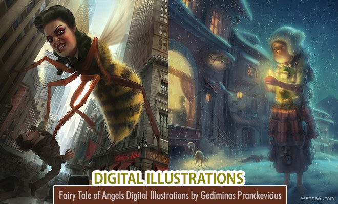 Fairy Tale of Angels Digital Illustrations by Gediminas Pranckevicius
