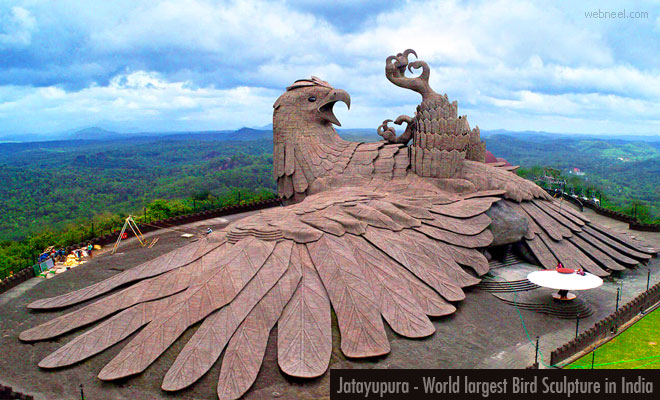 Jatayupura - World Largest Bird Sculpture in Gods Own Country - Kerala