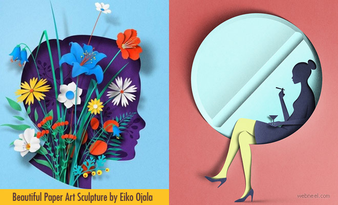 Lost in Thought - Beautiful Paper Sculpture and artworks by Eiko Ojala