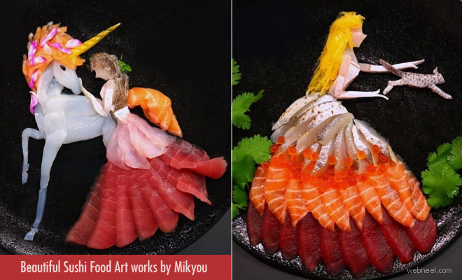 15 Beautiful and Creative Sushi Food Art works by Mikyou