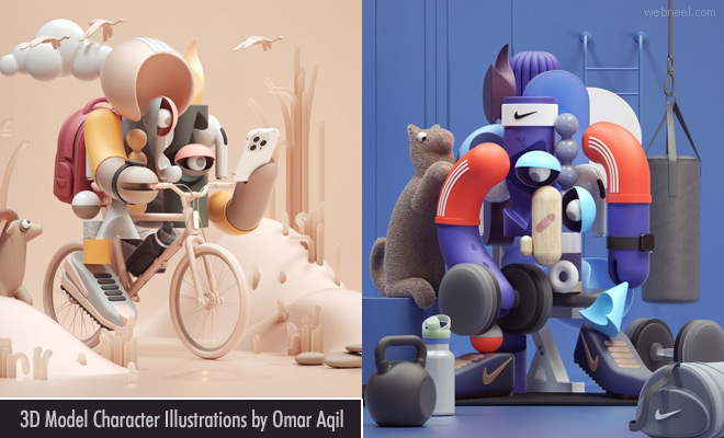 3D Models recreated from old famous Picasso Paintings by Omar Aqil - Art to 3D