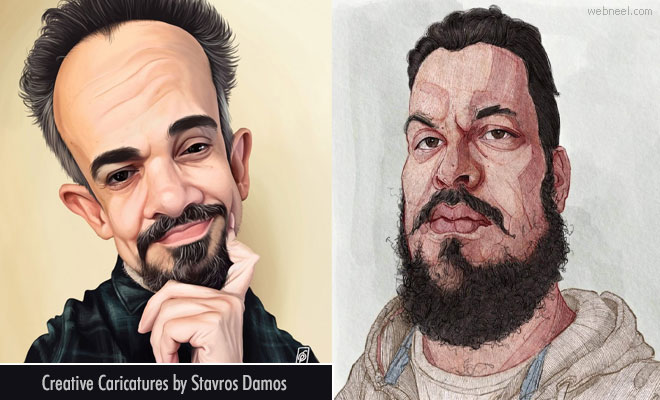 Creative caricature Illustrations of yesteryear scientists by Stavros Damos1