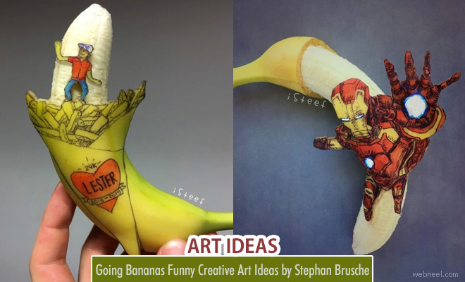Going Bananas - Funny and Creative Banana Sculptures by Stephan Brusche