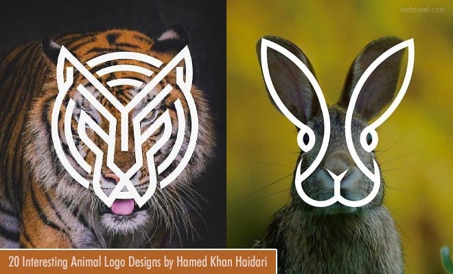 Face of the wild - Interesting Animal logo designs by Hamed Khan Haidari