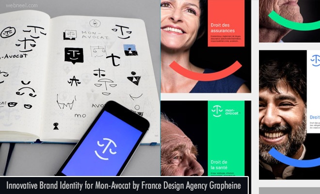 Innovative Brand Identity Designs for Mon-Avocat by France Design Agency Grapheine