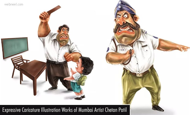 15 Expressive Caricature Illustration Works of Mumbai Artist Chetan Patil