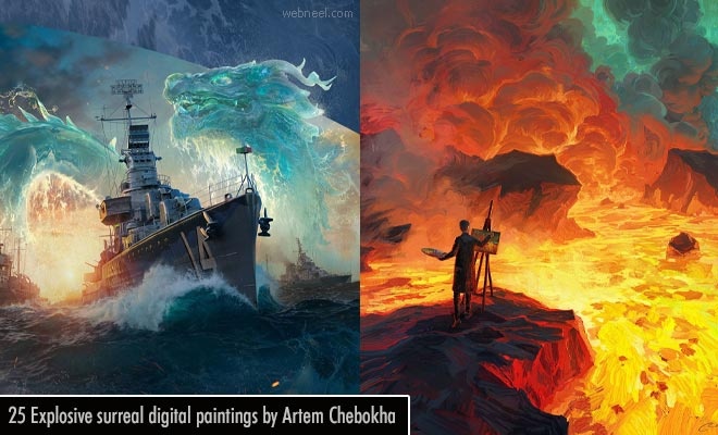 The other side surreal digital painting by Artem Chebokha