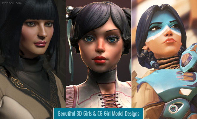 23 Beautiful 3D Girls and CG Girl Model Designs for your inspiration