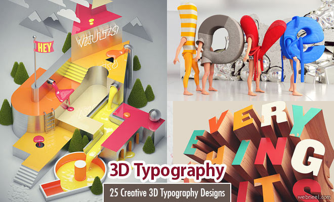3D Typography Designs