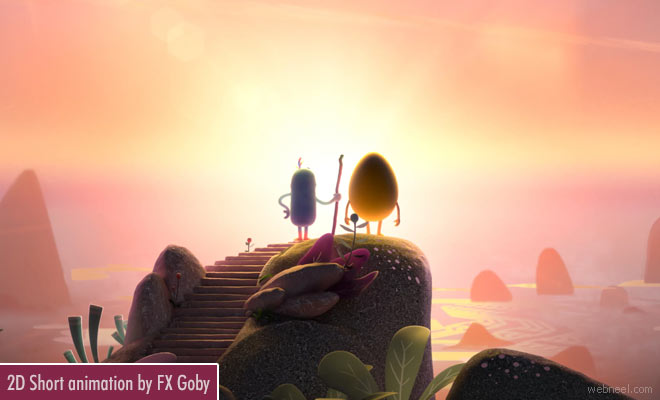 Cute and Short Animation of how an Idea is born from a 2D animation to a VFX grand finale