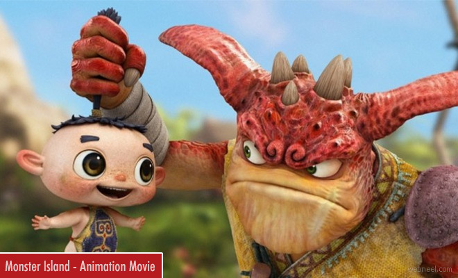 Monster island - Funny 3D Animation Movie Trailer And Review