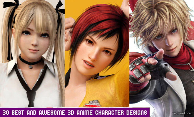 30 Best 3D Anime Characters Designs for your inspiration