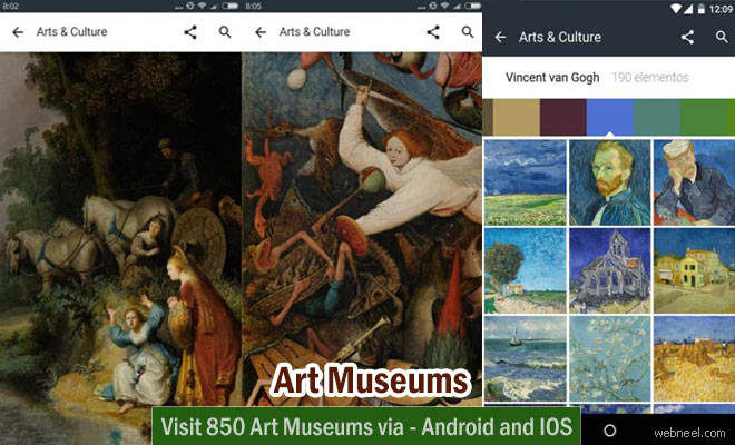 Visit 850 Art Museums via Mobile App - Android and IOS