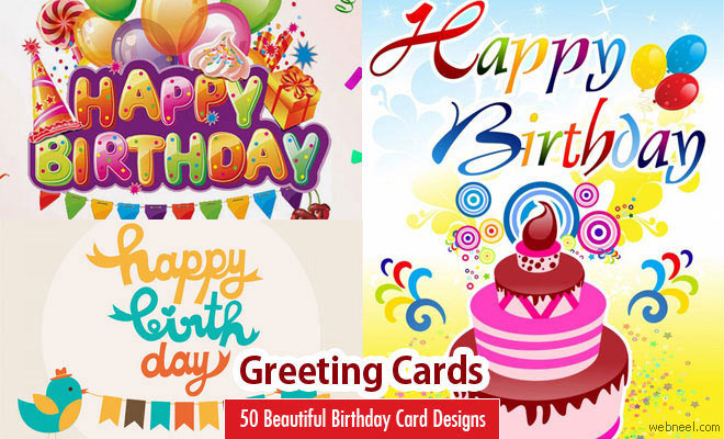 50 Beautiful Happy Birthday Greetings card design examples - Part 2