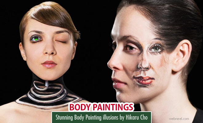 Stunning Body Painting illusion art works by Hikaru Cho