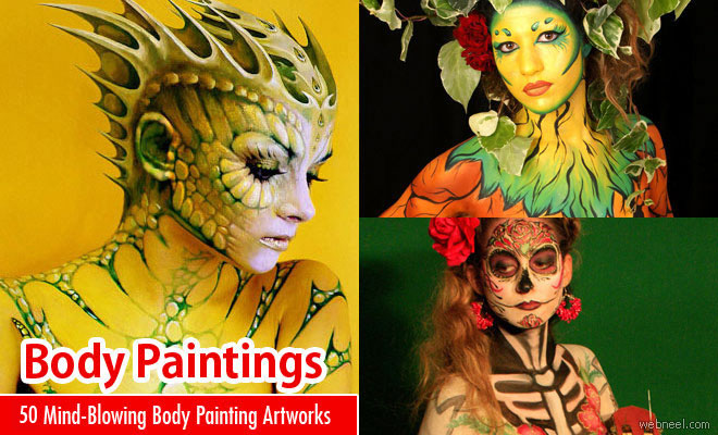 50 Mind-Blowing Body Painting Art works from World BodyPainting Festival