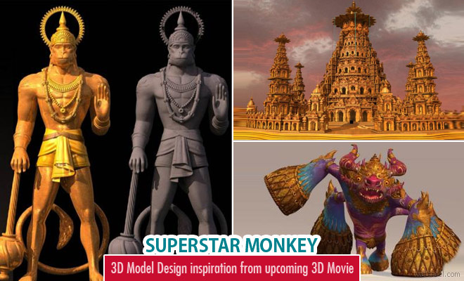 3D Model Design inspiration from upcoming 3D Movie Bollywood Superstar Monkey
