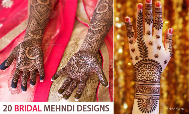 20 Beautiful Bridal Mehndi Designs by famous designer Darcy Vasudev