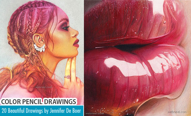 20 Beautiful Color Pencil Drawings by Jennifer De Boer