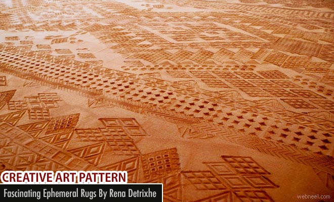 Artist Creates fascinating ephemeral rugs from Oklahoma red earth by Rena Detrixhe1