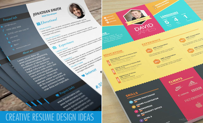 25 Creative Resume Design Ideas and samples for your inspiration