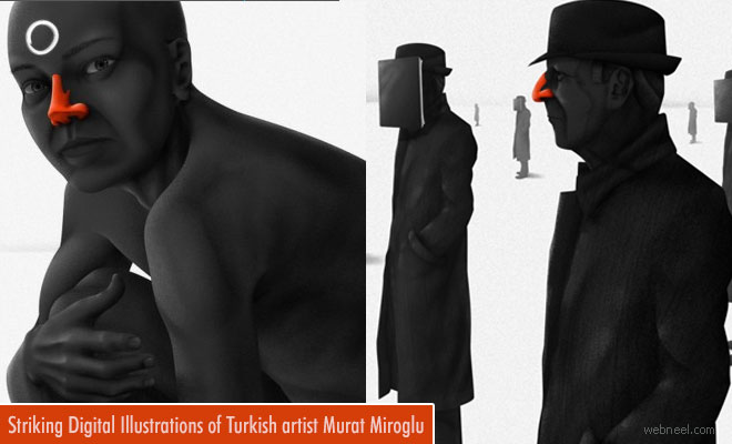Striking Digital Art and Illustrations by Turkish artist Murat Miroglu