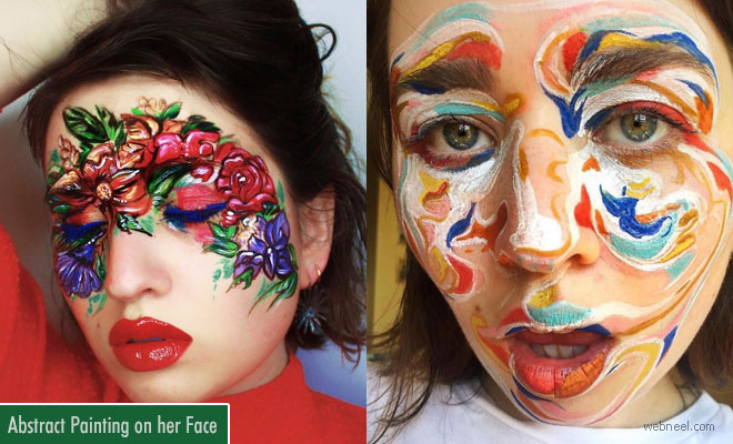 Vancouver Based Makeup Artist Uses her Face as a Canvas for Abstract Face Painting1