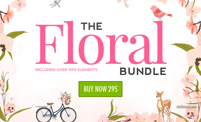 Floral Super Bundle for Designers by The Hungry Jpeg