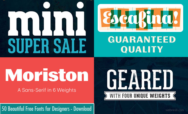 50 Professional Fonts for Designers - Download Now