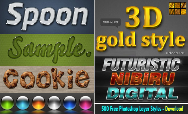 Ultimate Collection of 500 Free Photoshop Layer Styles - Part 2