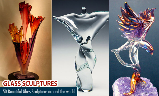 50 Beautiful Glass Sculpture Ideas and Hand Blown sculpture designs
