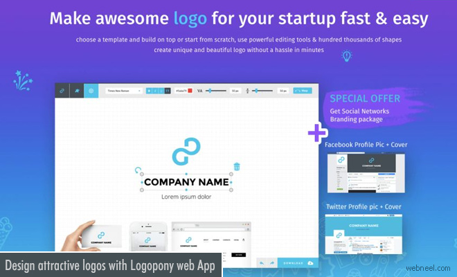 Design your own attractive logos with AI powered web app - Logopony