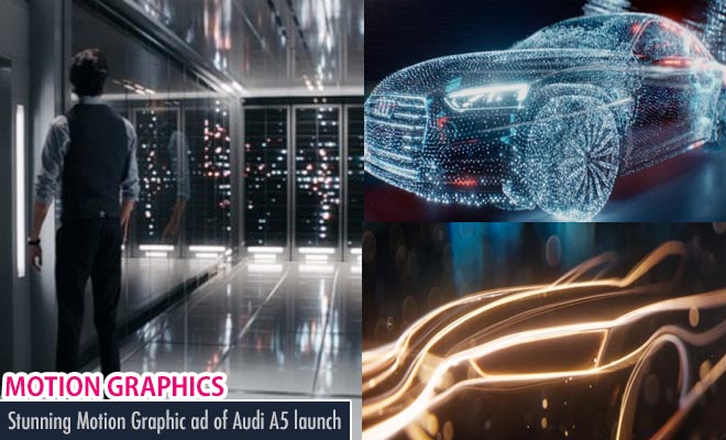 Stunning Motion Graphic Ad of Audi A5 launch - Pure Imagination