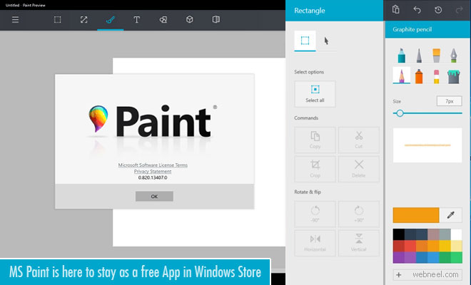 MS Paint has another chance - Available as a free App in Windows Store