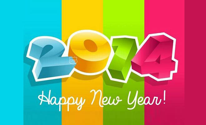 25 Beauiful 2014 New year Greeting card designs for your inspiration