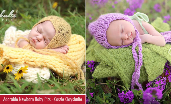 Adorable Newborn Baby Photographs by Cassie Clayshulte