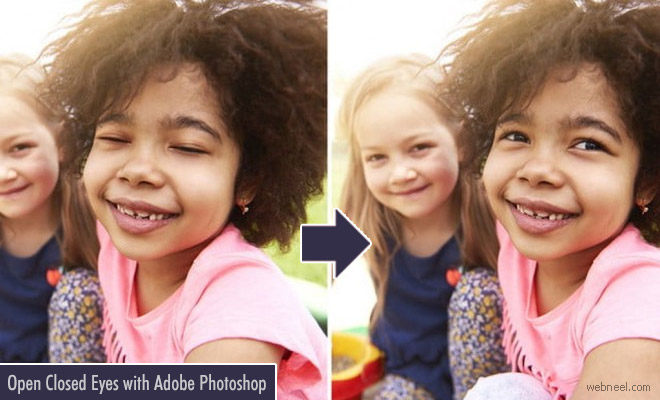 Open Closed Eyes with Adobe Photoshop Elements - photo editing tool