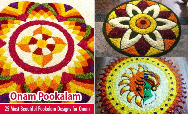 60 Most Beautiful Pookalam Designs for Onam Festival - part 3