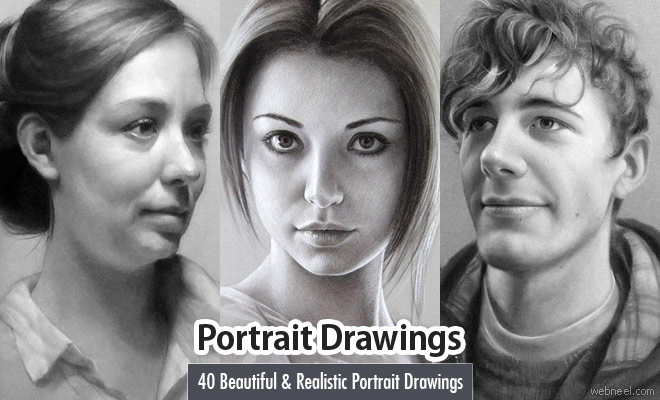 40 Beautiful and Realistic Portrait Drawings for your inspiration