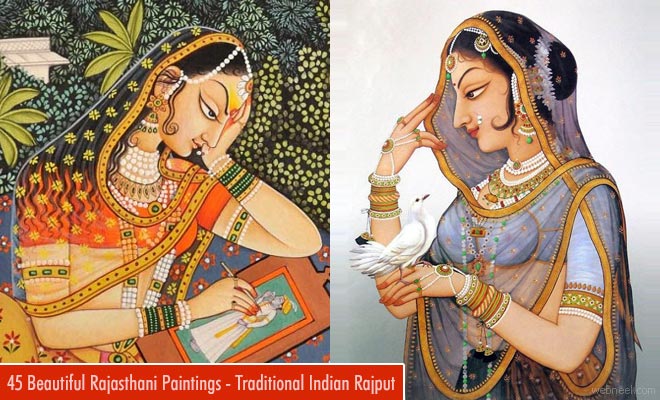 50 Beautiful Rajasthani Paintings - Traditional Indian Rajput Paintings