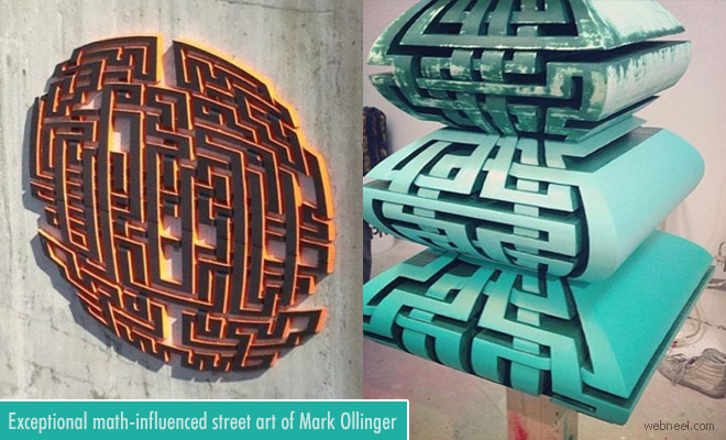 Exceptional math-influenced Street Art works by Vancouver Artist Mark Ollinger 