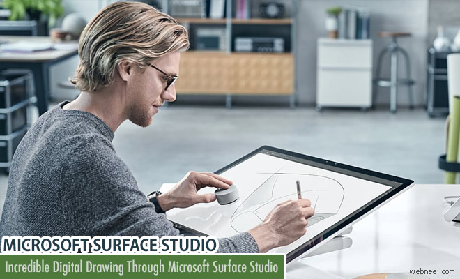 Incredible Digital Drawings through Microsoft Surface Studio