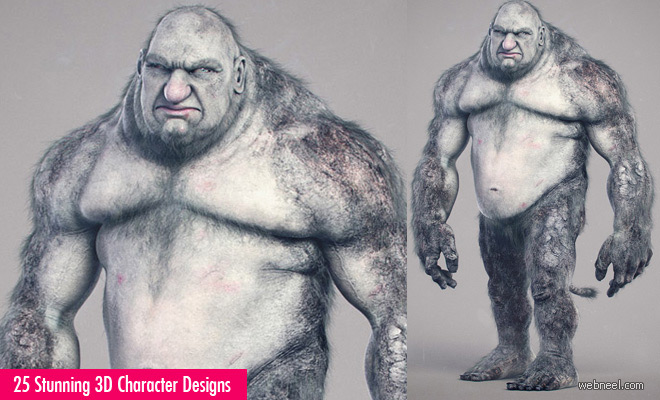 25 Stunning 3D Monsters and Evil Characters for your inspiration