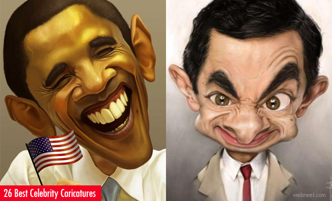 26 Best and Beautiful Celebrity Caricatures for your inspiration