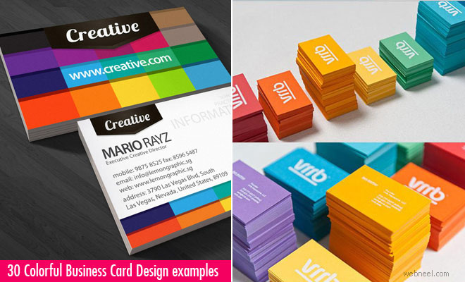 30 Colorful Business Card Design Examples for your inspiration