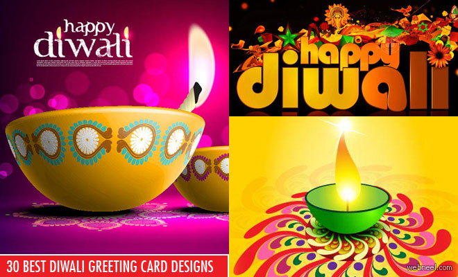 50 Beautiful Diwali Greeting cards Designs for you - part 2