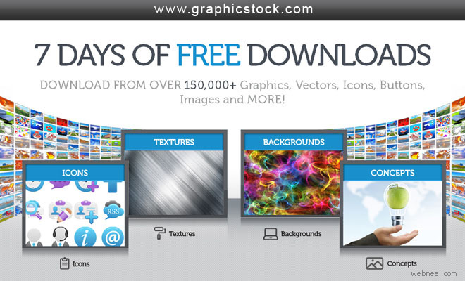 7 Days of Complimentary Downloads: 150,000+ Images