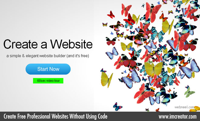 Create Free Professional Websites Without Using Code